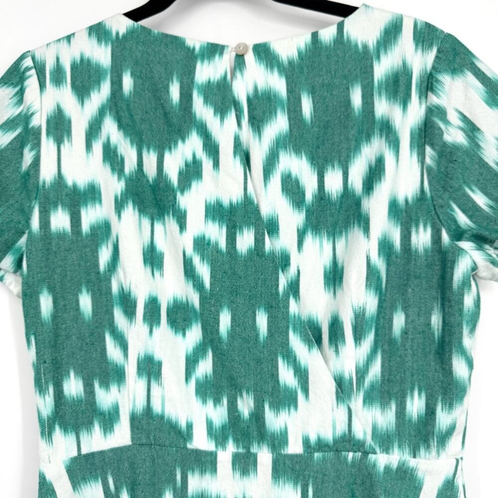 Vineyard Vines Green Ikat Dress Size 10‎ - Picture 9 of 10